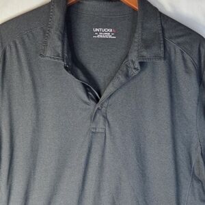 UNTUCKit Men's Charcoal Polo Shirt